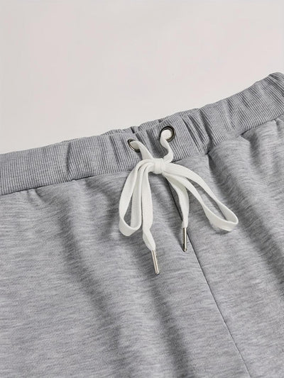 2 Pcs Men's Fleece Graphic Sweatshirt Track Suit