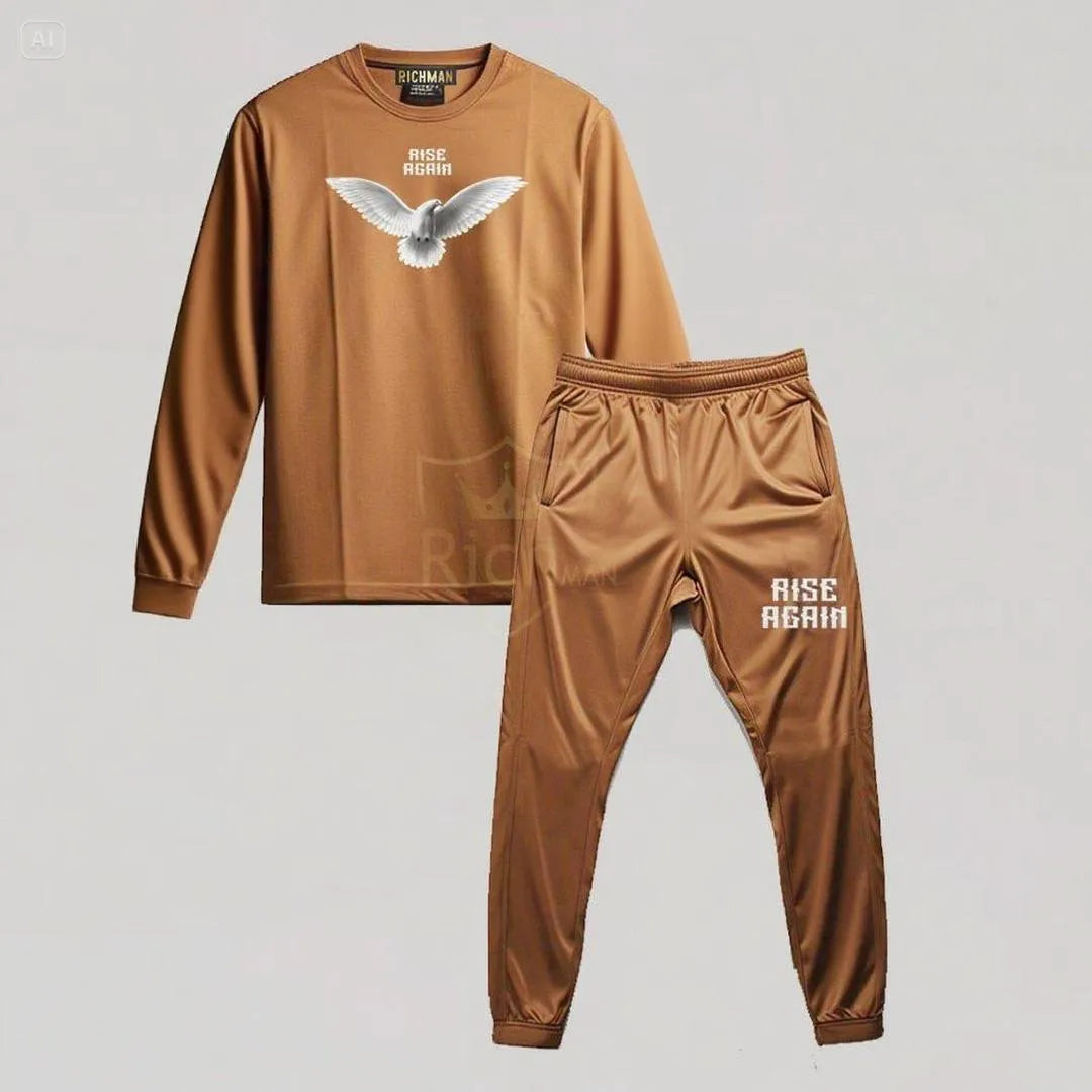 Men's Micro Printed Track Suit