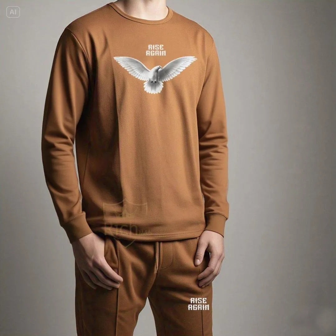 Men's Micro Printed Track Suit