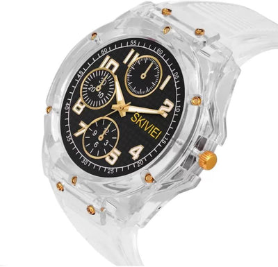 Transparent Analog Watch For Boys