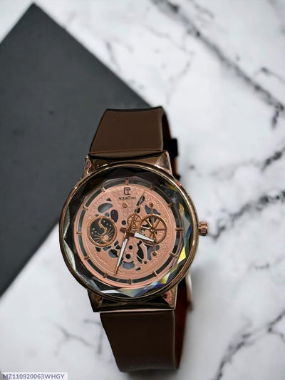 Mens Rubber Strap Watch