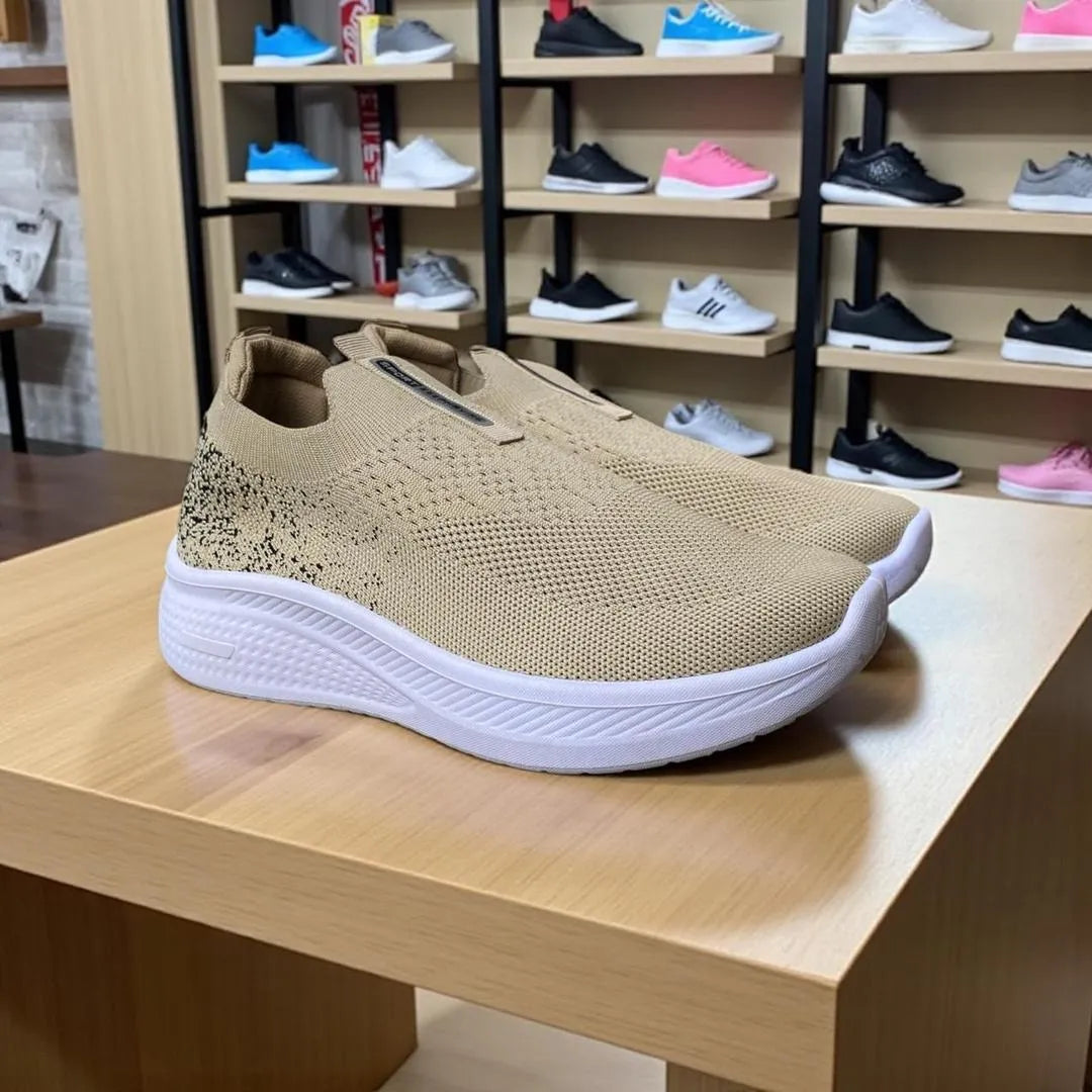 Men's Casual Beige Mesh Skechers