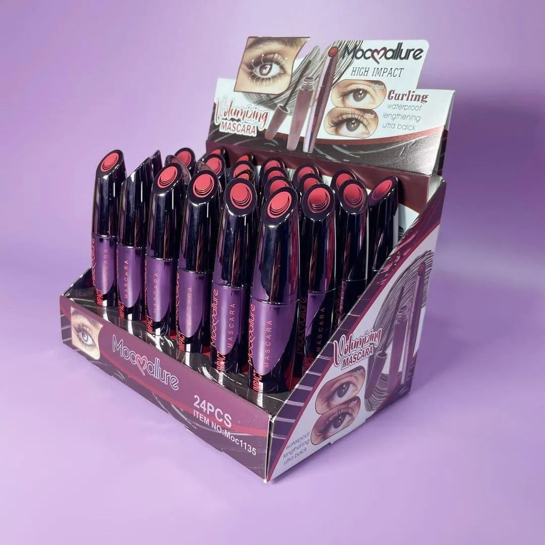 Waterproof Gel Mascara - Black Shade - 1 Pcs for Volumizing Lush Lashes