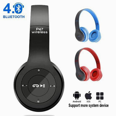 P47 Bluetooth 5.3 Headphones with Clear Voice & Long-Lasting Battery - Available in 4 Colors