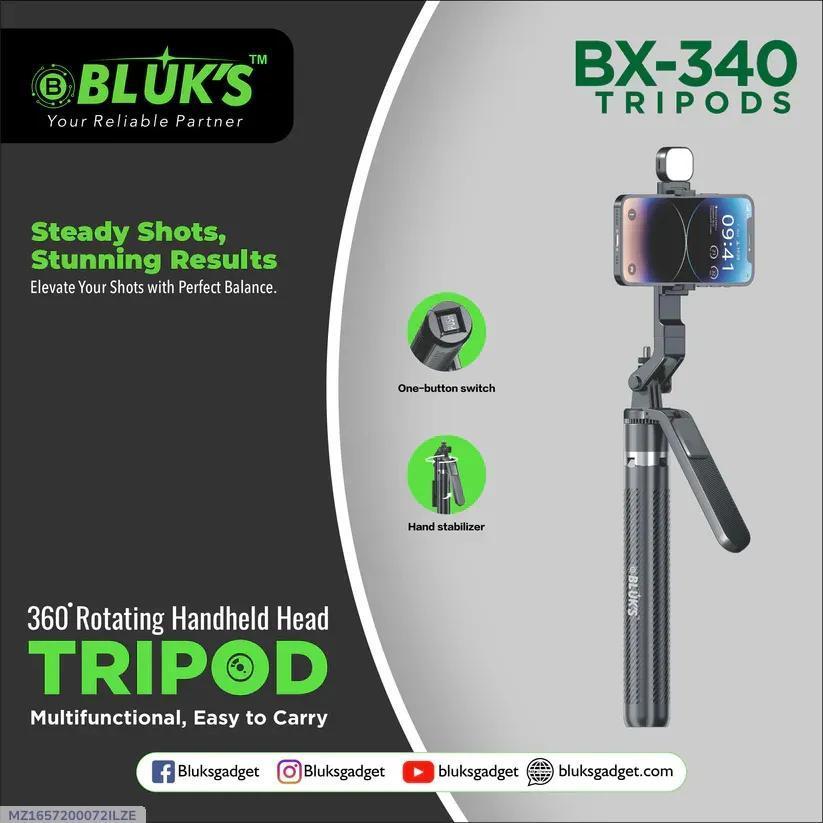 Portable Tripod Stand with Selfie Stick - 1 Pack for Versatile Photo Angles