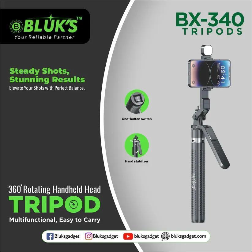 Portable Tripod Stand with Selfie Stick - 1 Pack for Versatile Photo Angles