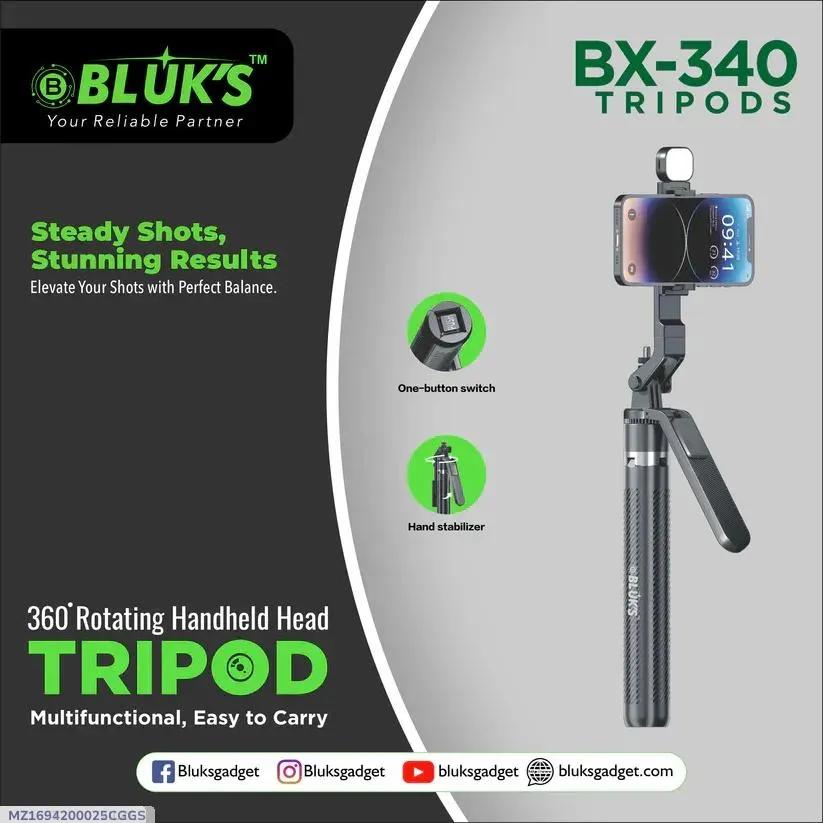 Portable Tripod Stand with Selfie Stick - 1 Pack for Versatile Photo Angles