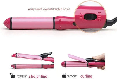 Smooth Salon Quality Hair Curler & Straightener