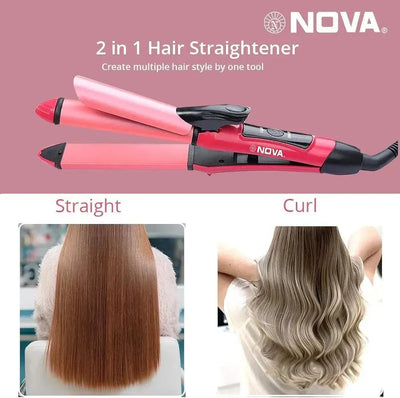 Smooth Salon Quality Hair Curler & Straightener