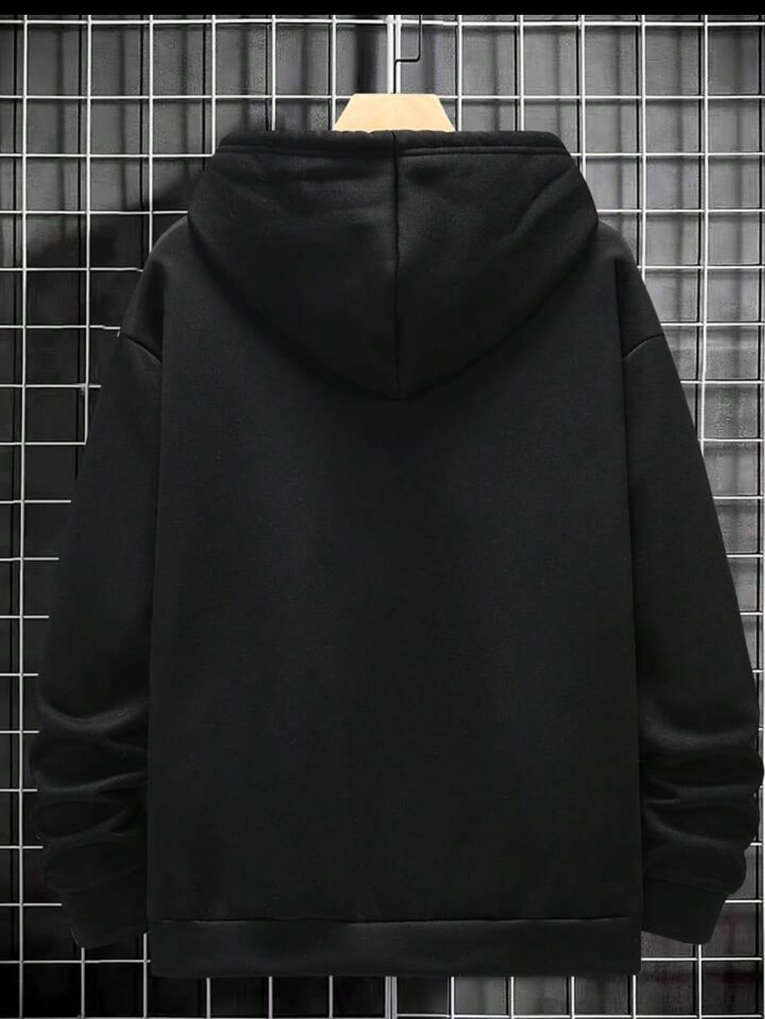 Men's Fleece Plain Hoodie