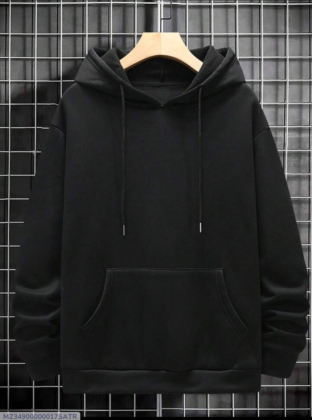 Men's Fleece Plain Hoodie
