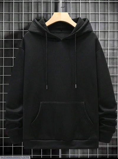 Men's Fleece Plain Hoodie