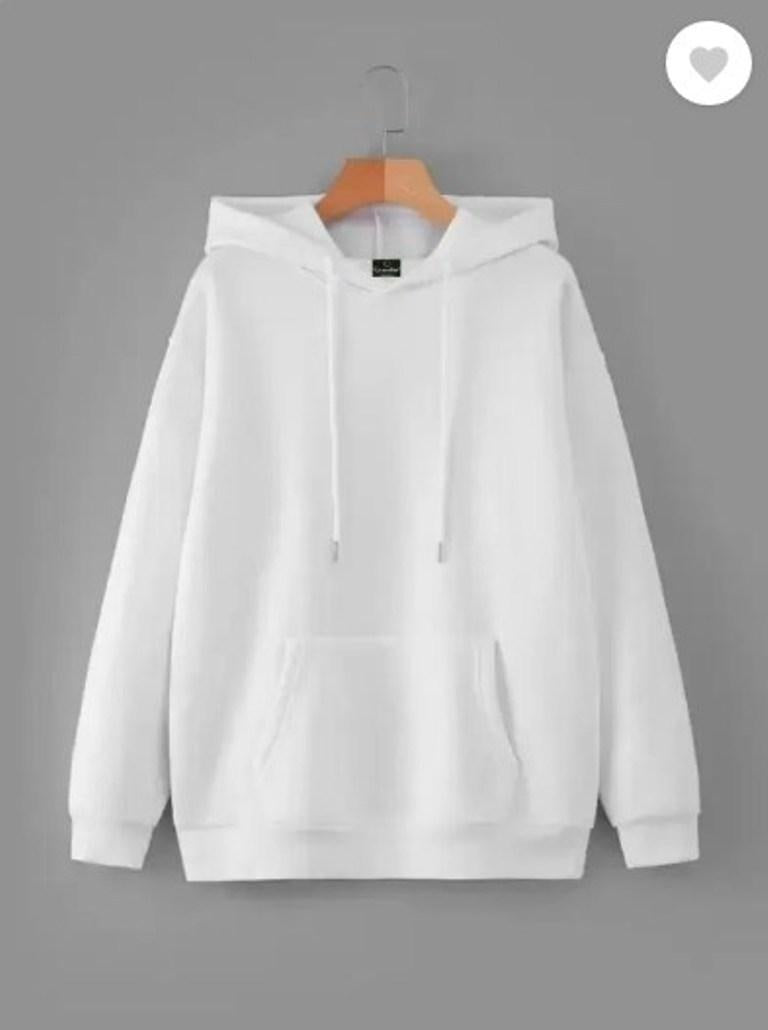 Men's Fleece Plain Hoodie
