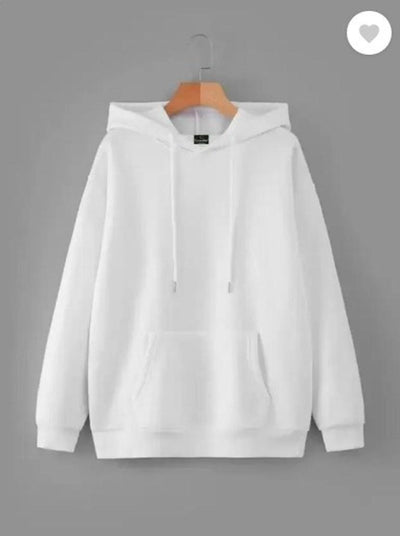 Men's Fleece Plain Hoodie