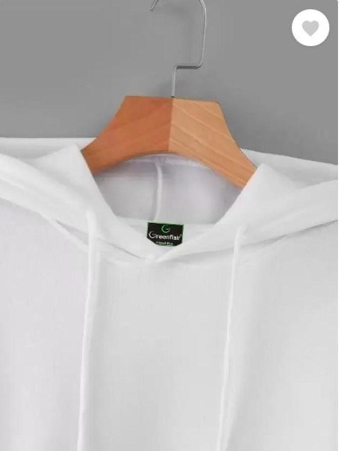 Men's Fleece Plain Hoodie