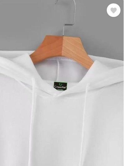 Men's Fleece Plain Hoodie