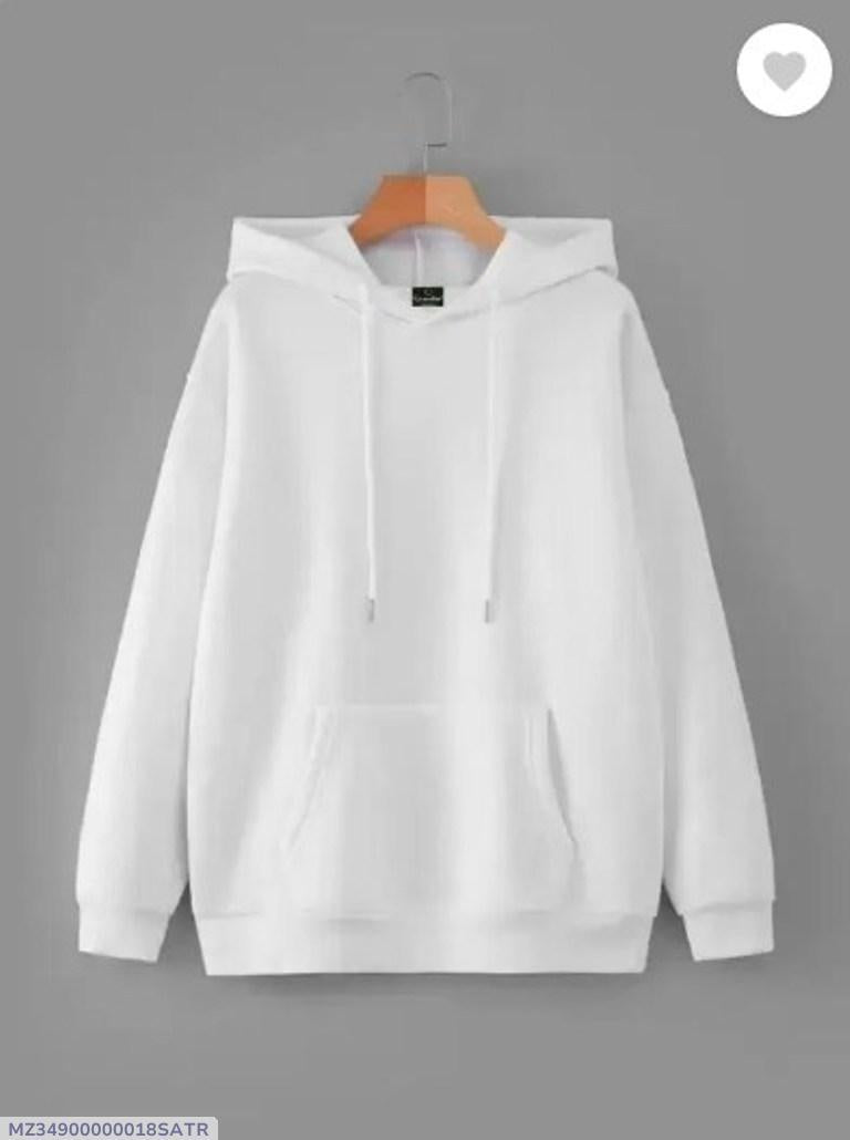 Men's Fleece Plain Hoodie