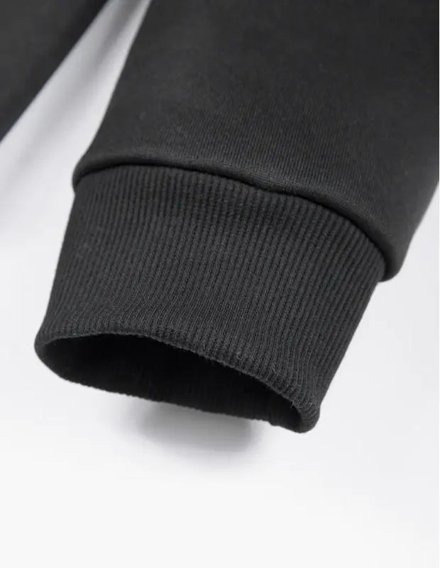 Fleece Plain Zipper Track Suit