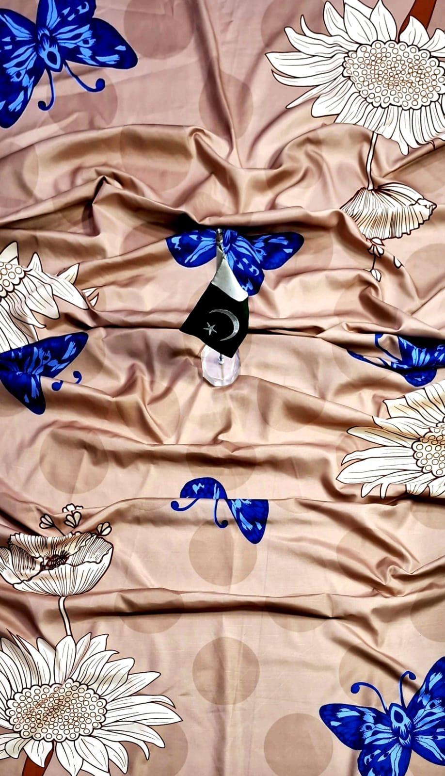 3 Pcs Women's Unstitched Khaddar Digital Print Suit