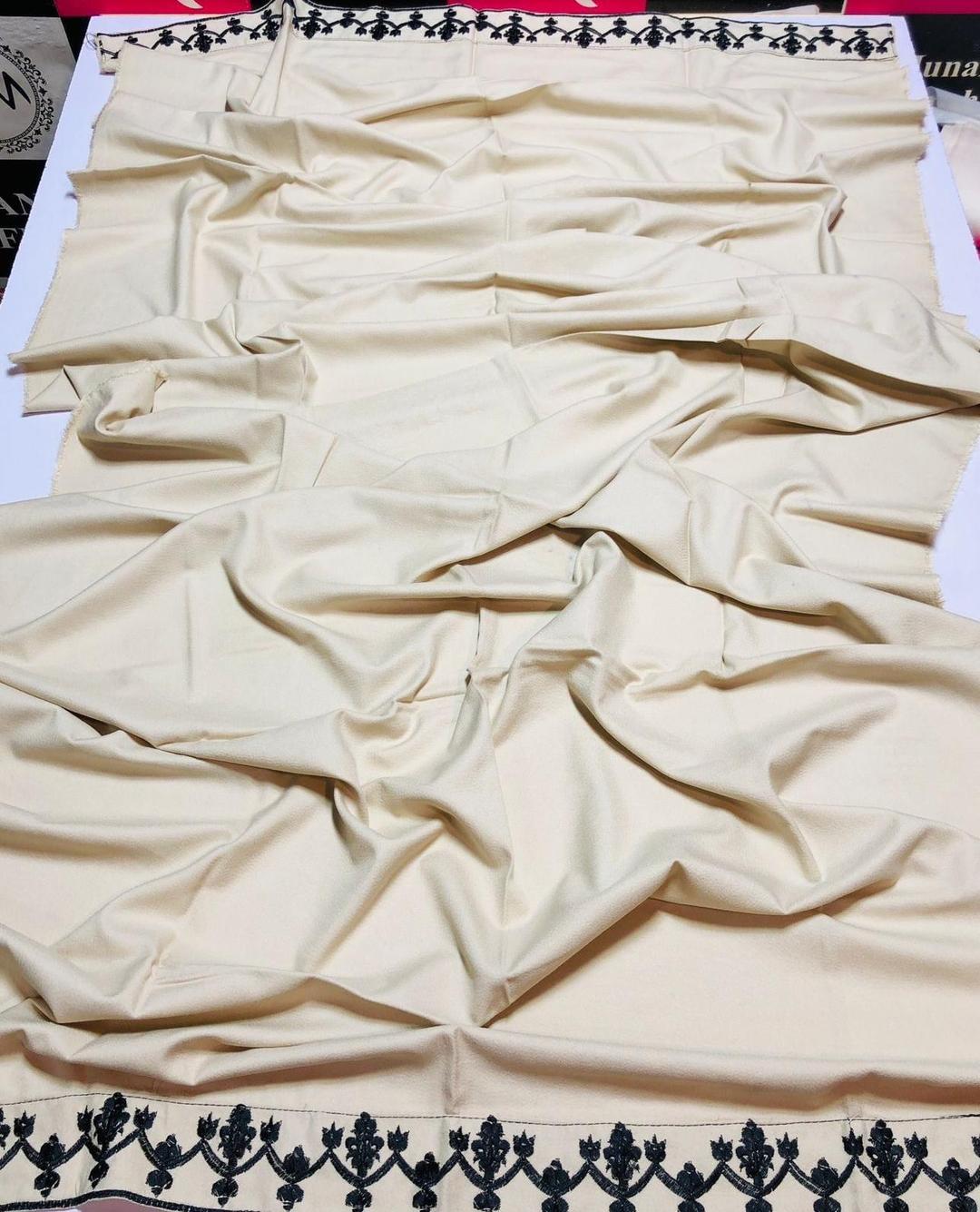 3 Pcs Women's Unstitched Embroidered Suit