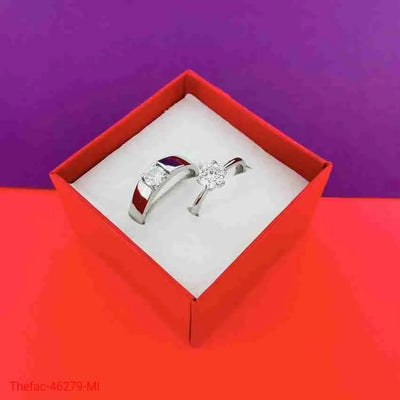 Charm Couple's Ring Set - Silver Plated | 2 Pcs Easy Wear Design