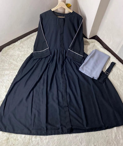 Georgette Plain Full Abaya