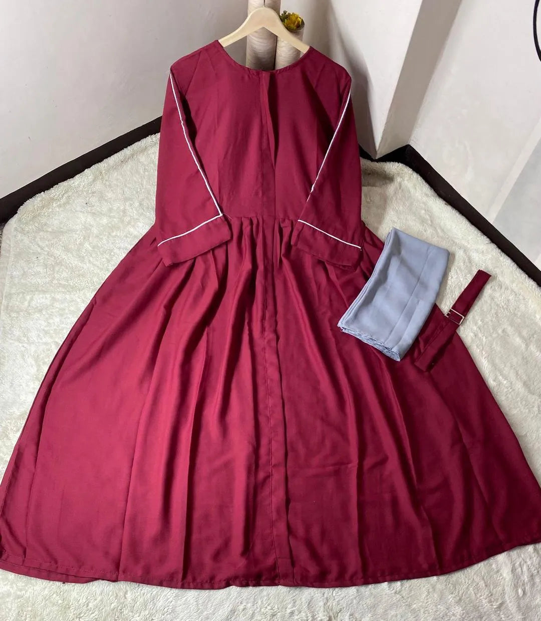 Georgette Plain Full Abaya