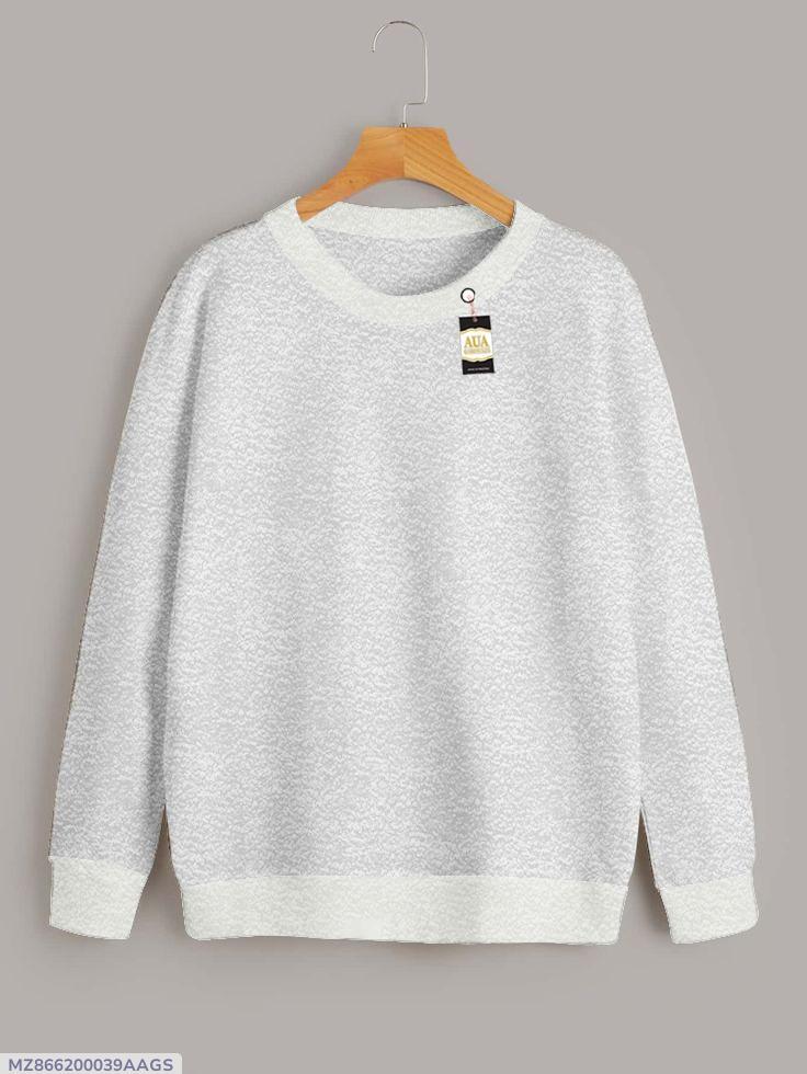 1 Pc Women's Stitched Plain Sweat Shirt