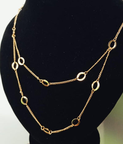 2 Layered Gold Plated Chain