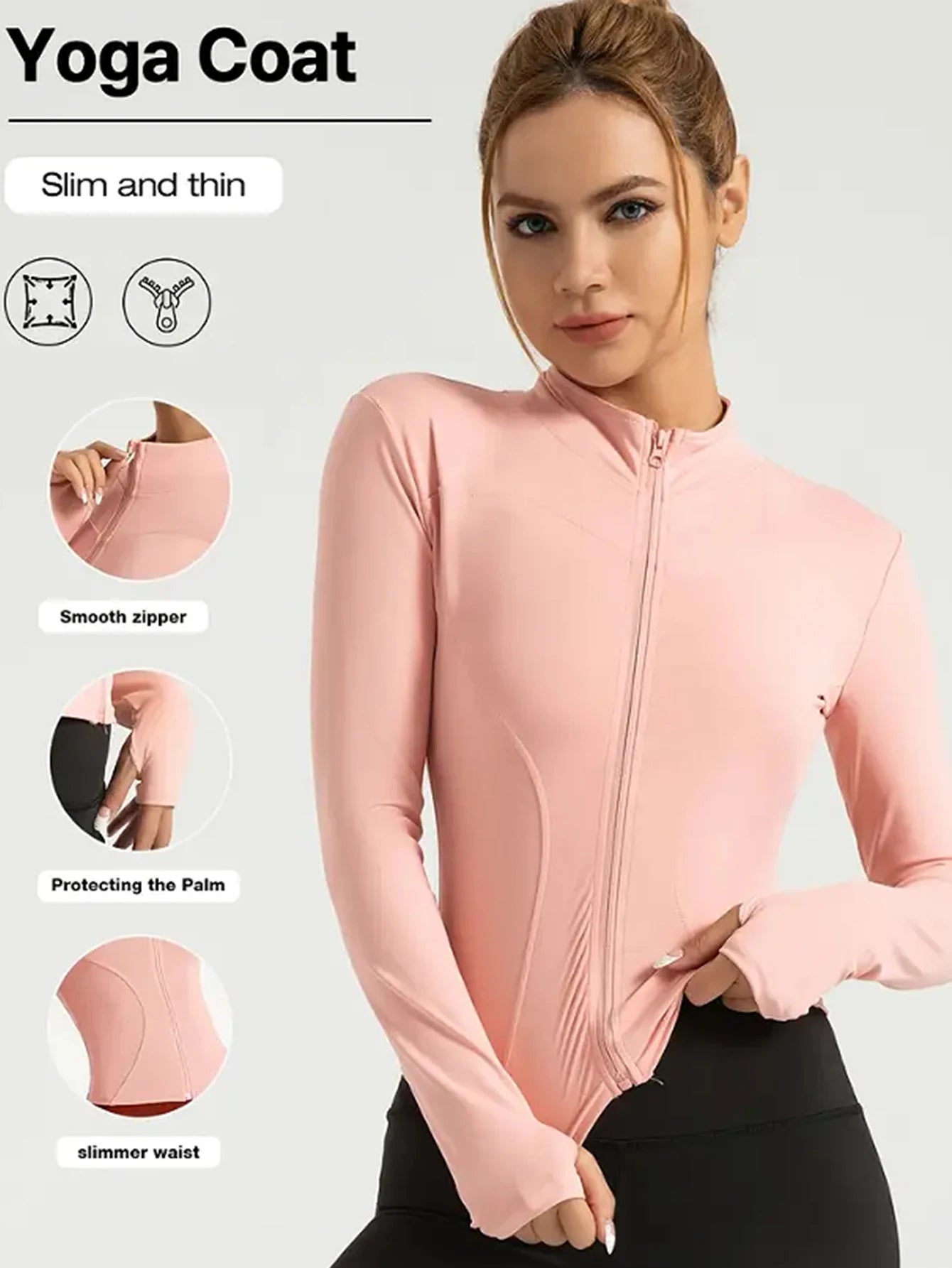 Fitness jacket, women's tight