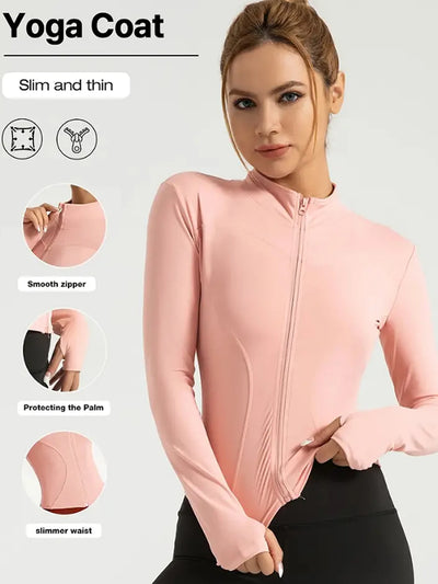 Fitness jacket, women's tight