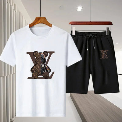 summer leisure men's sports suit
