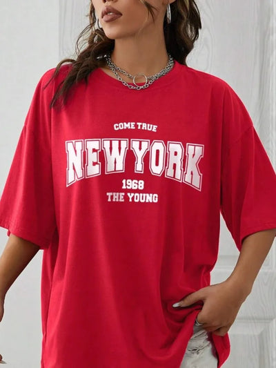 The New York Is Young Cotton Woman Tshirts