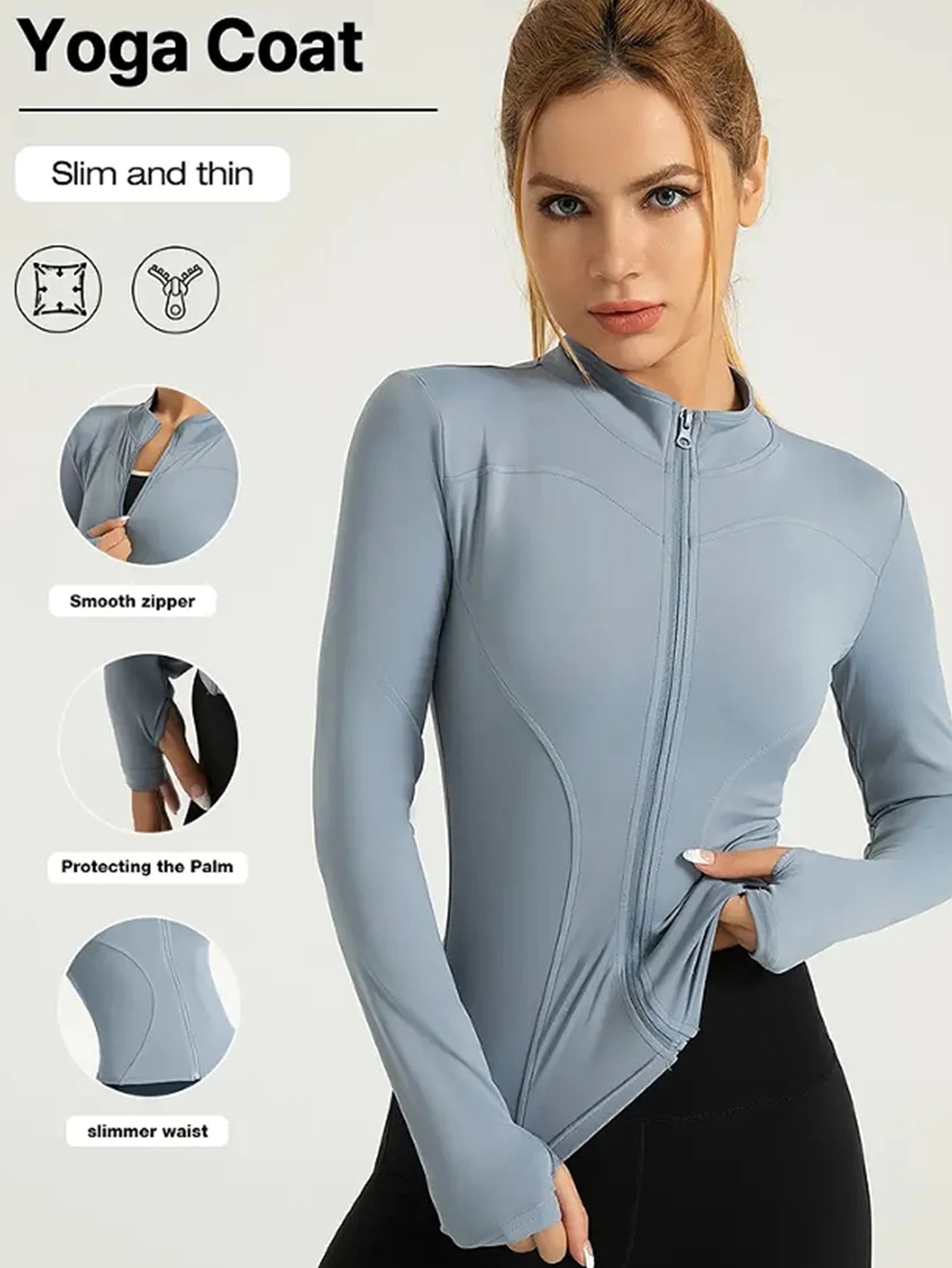 Fitness jacket, women's tight