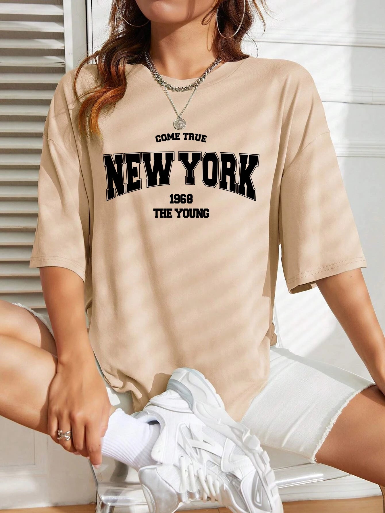 The New York Is Young Cotton Woman Tshirts