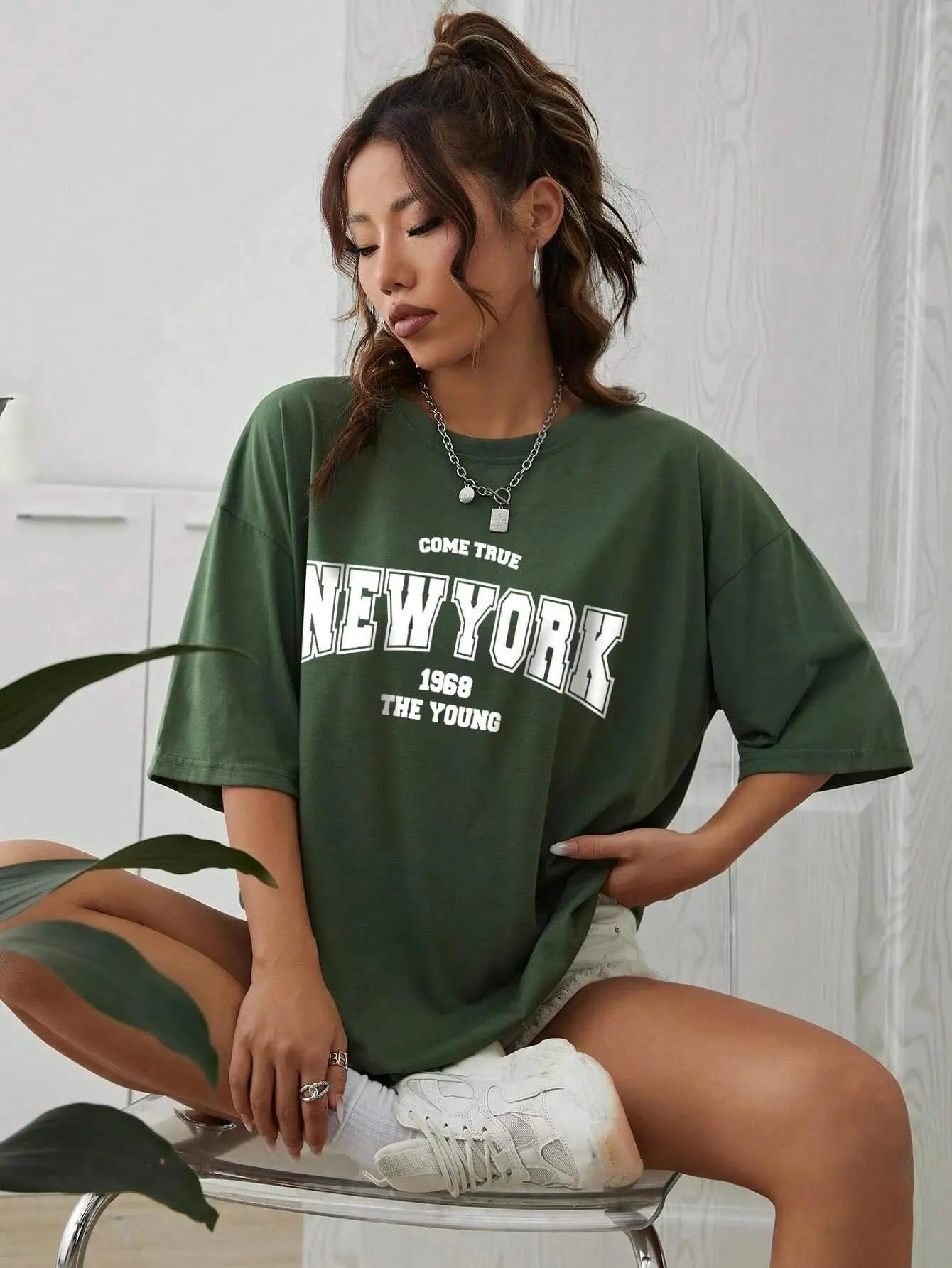The New York Is Young Cotton Woman Tshirts
