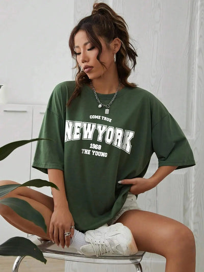 The New York Is Young Cotton Woman Tshirts