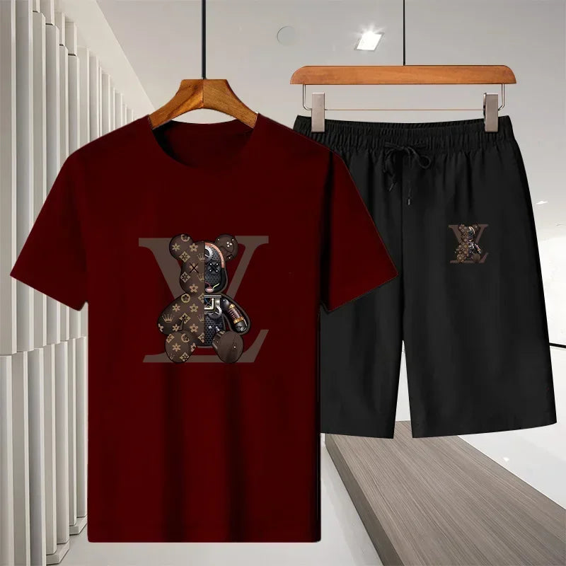 summer leisure men's sports suit