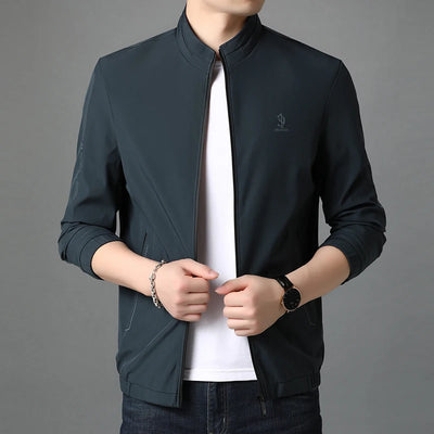 Top Quality Casual Fashion Stand Collar Streetwear Mens Coats