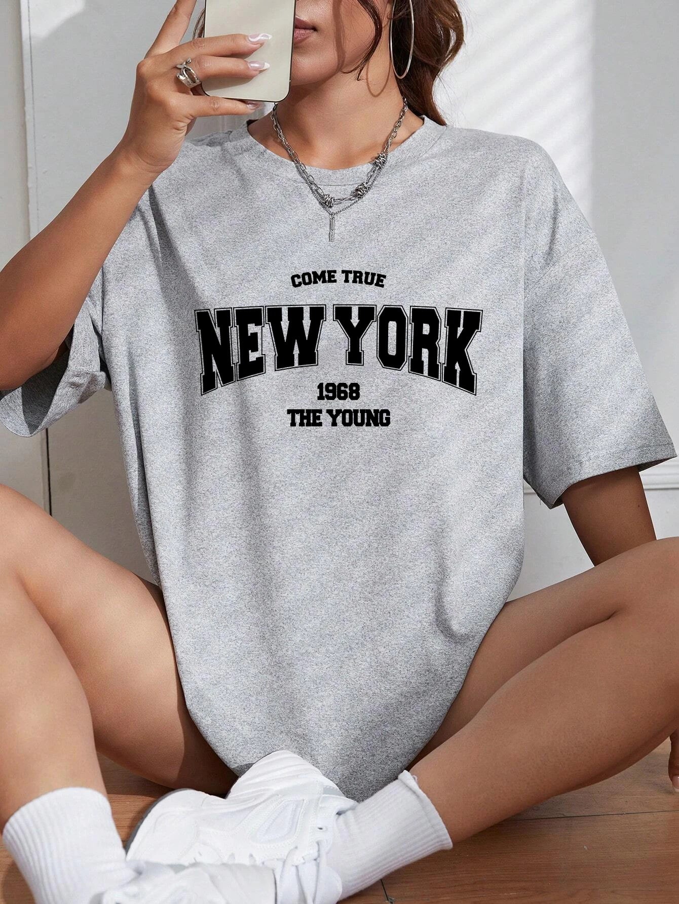 The New York Is Young Cotton Woman Tshirts