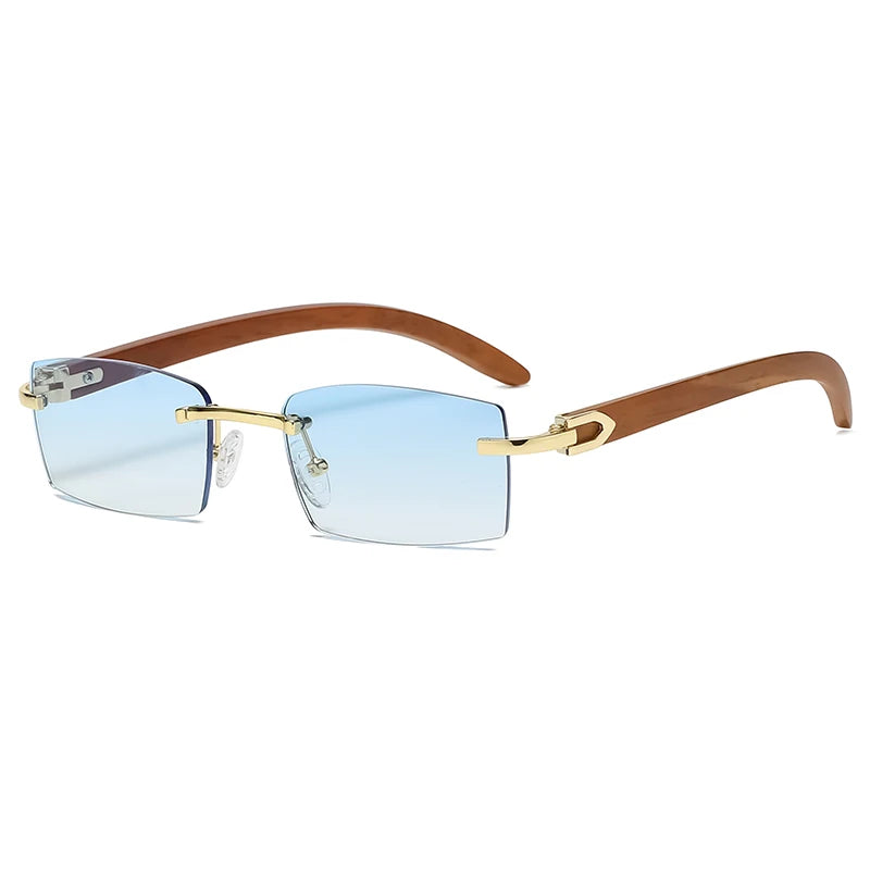 Rimless Rectangle Sunglasses