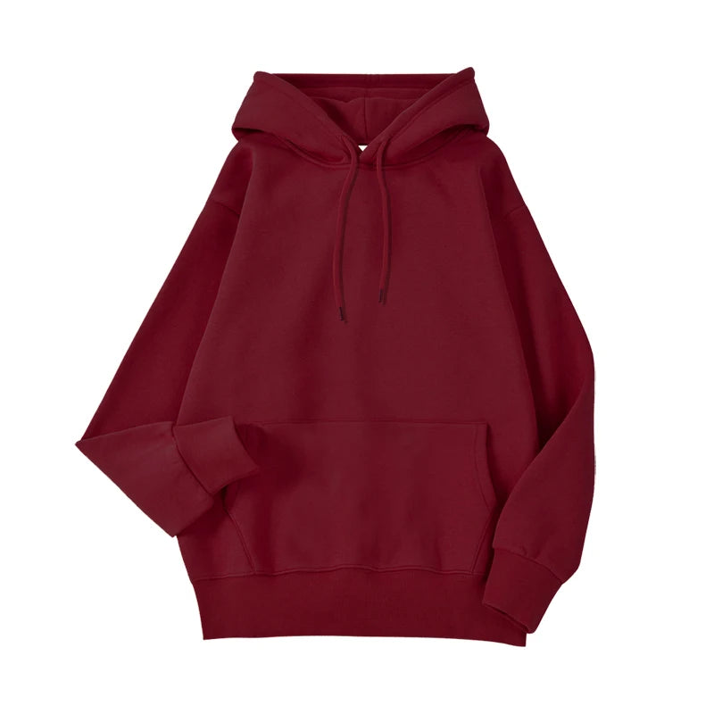 Casual Women's Solid Hoodie