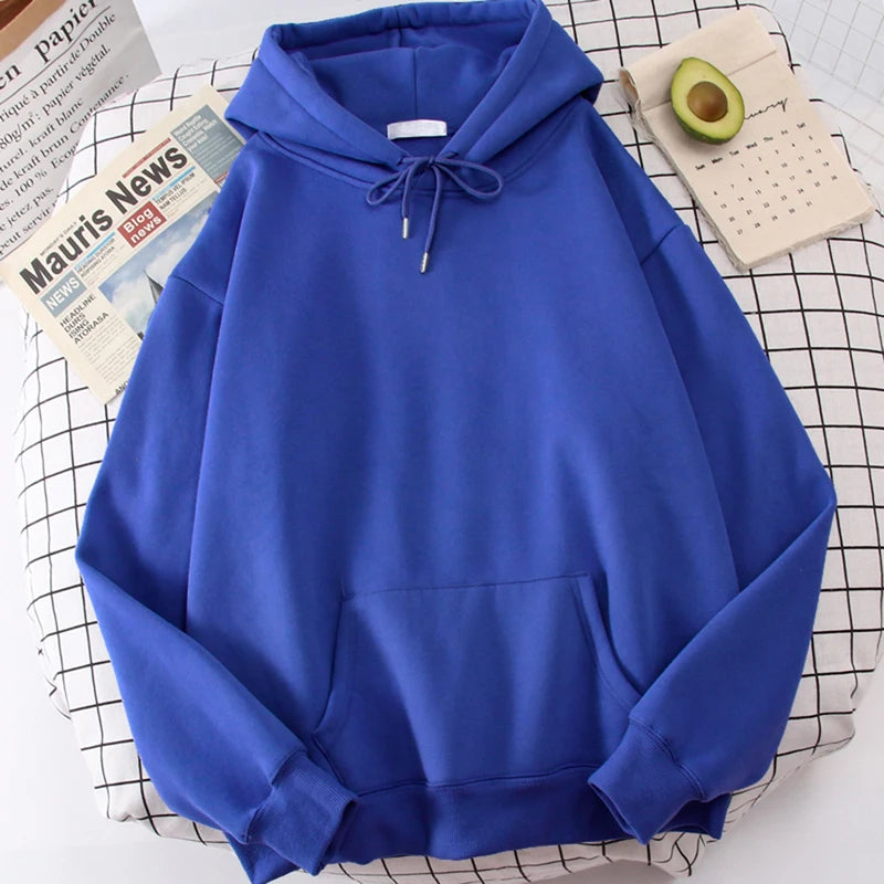 Casual Women's Solid Hoodie