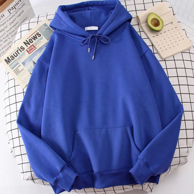 Casual Women's Solid Hoodie