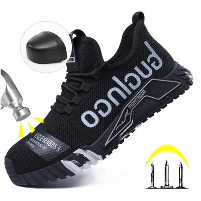 Men Lightweight Steel Toe Safety Shoes