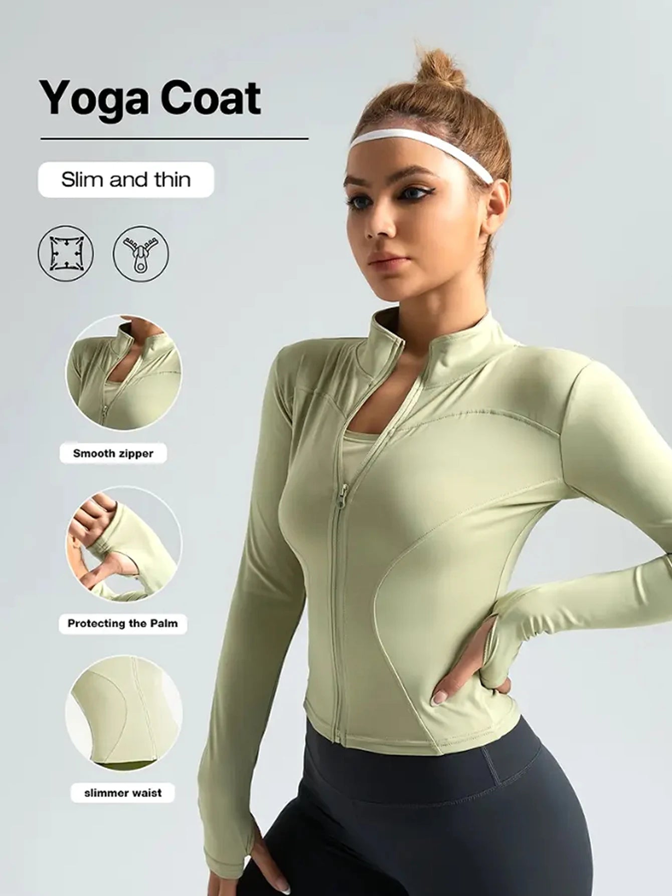 Fitness jacket, women's tight
