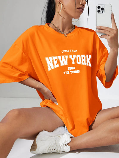 The New York Is Young Cotton Woman Tshirts