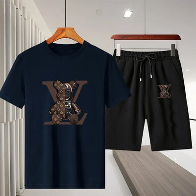 summer leisure men's sports suit
