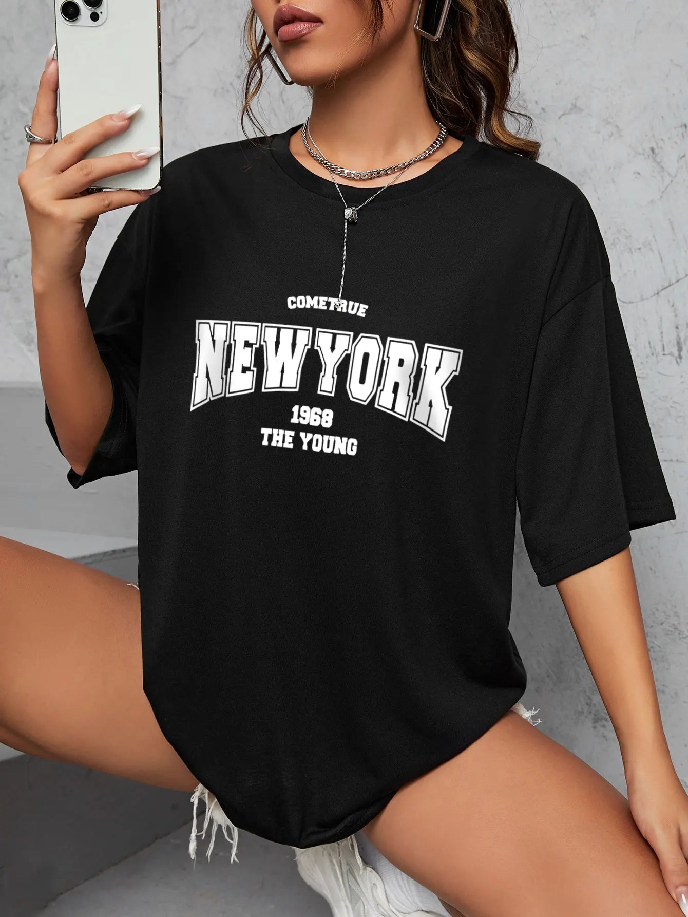 The New York Is Young Cotton Woman Tshirts