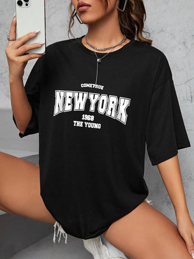 The New York Is Young Cotton Woman Tshirts